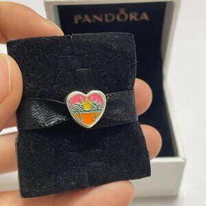Pandora Florida Beach Heart Charm Bead